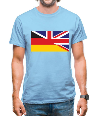 Half German Half British Flag Mens T-Shirt