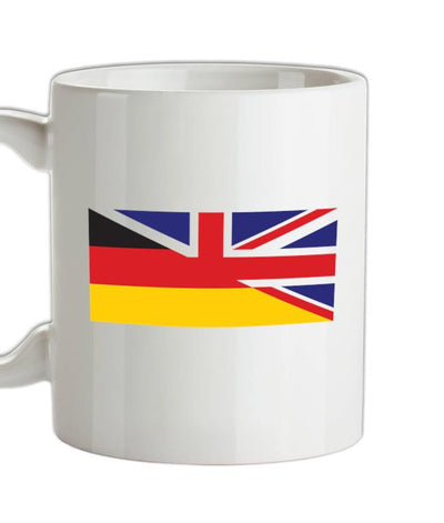 Half German Half British Flag Ceramic Mug