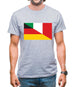 Half German Half Italian Flag Mens T-Shirt