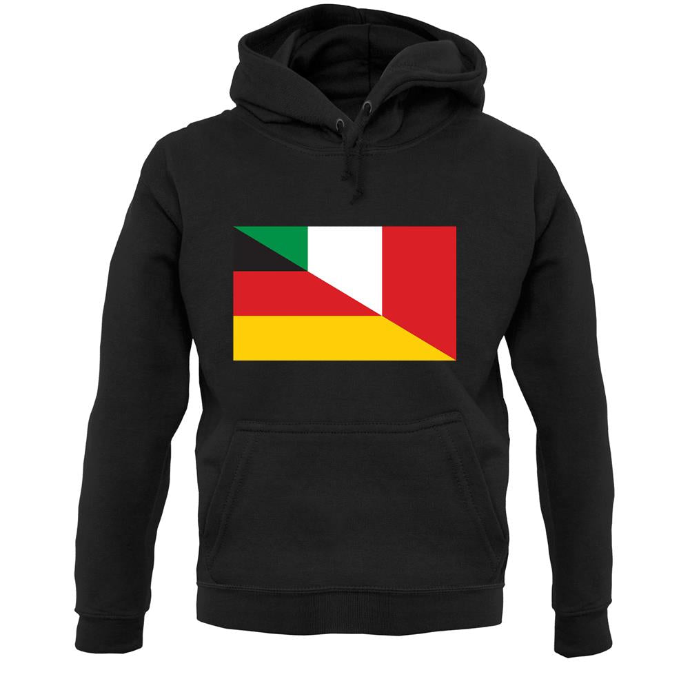 Half German Half Italian Flag Unisex Hoodie