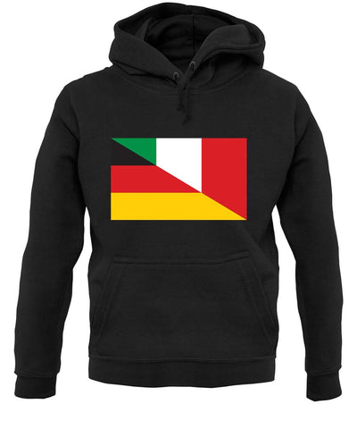 Half German Half Italian Flag unisex hoodie
