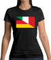 Half German Half Italian Flag Womens T-Shirt