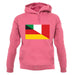 Half German Half Italian Flag unisex hoodie