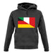 Half German Half Italian Flag unisex hoodie