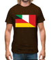 Half German Half Italian Flag Mens T-Shirt