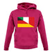 Half German Half Italian Flag unisex hoodie