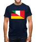 Half German Half Italian Flag Mens T-Shirt