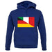 Half German Half Italian Flag unisex hoodie