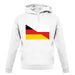 Half German Half Polish Flag unisex hoodie