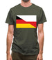 Half German Half Polish Flag Mens T-Shirt