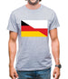 Half German Half Polish Flag Mens T-Shirt