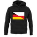 Half German Half Polish Flag unisex hoodie