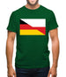 Half German Half Polish Flag Mens T-Shirt