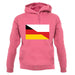 Half German Half Polish Flag unisex hoodie