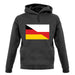 Half German Half Polish Flag unisex hoodie