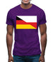 Half German Half Polish Flag Mens T-Shirt