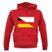 Half German Half Polish Flag unisex hoodie