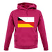 Half German Half Polish Flag unisex hoodie