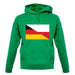 Half German Half Polish Flag unisex hoodie