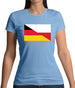 Half German Half Polish Flag Womens T-Shirt