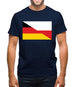 Half German Half Polish Flag Mens T-Shirt