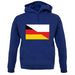 Half German Half Polish Flag unisex hoodie