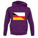 Half German Half Polish Flag unisex hoodie