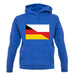 Half German Half Polish Flag unisex hoodie