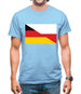 Half German Half Polish Flag Mens T-Shirt