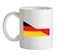 Half German Half Polish Flag Ceramic Mug