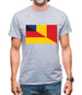 Half German Half Romanian Flag Mens T-Shirt