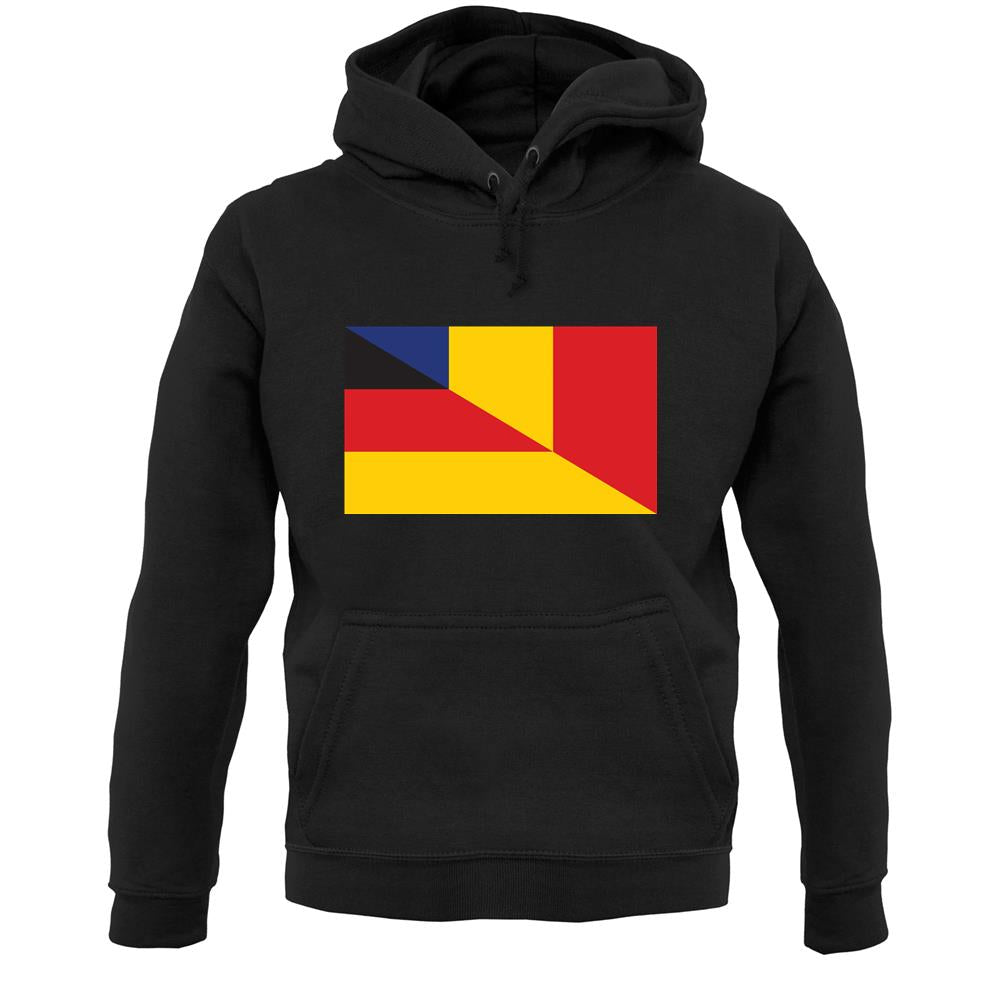 Half German Half Romanian Flag Unisex Hoodie