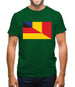 Half German Half Romanian Flag Mens T-Shirt