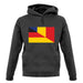Half German Half Romanian Flag unisex hoodie