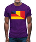 Half German Half Romanian Flag Mens T-Shirt