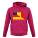 Half German Half Romanian Flag unisex hoodie