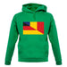 Half German Half Romanian Flag unisex hoodie