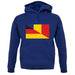Half German Half Romanian Flag unisex hoodie