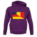 Half German Half Romanian Flag unisex hoodie