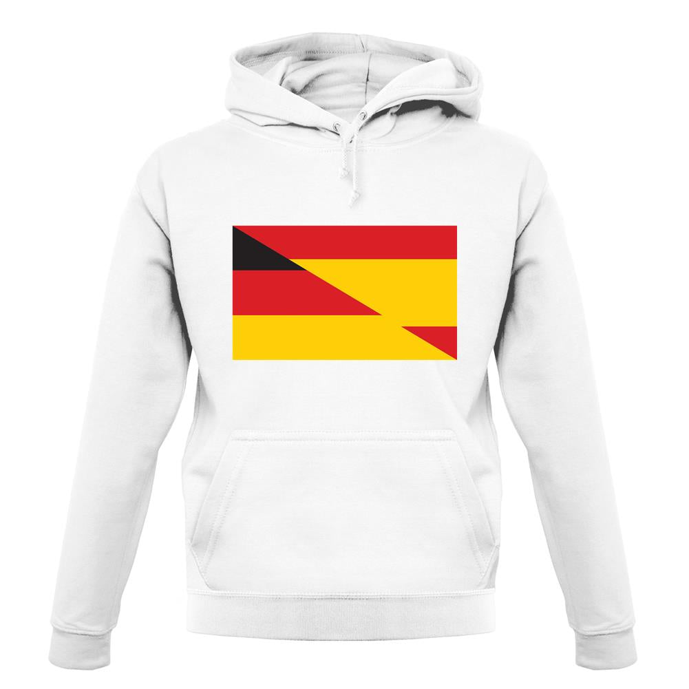 Half German Half Spanish Flag unisex hoodie