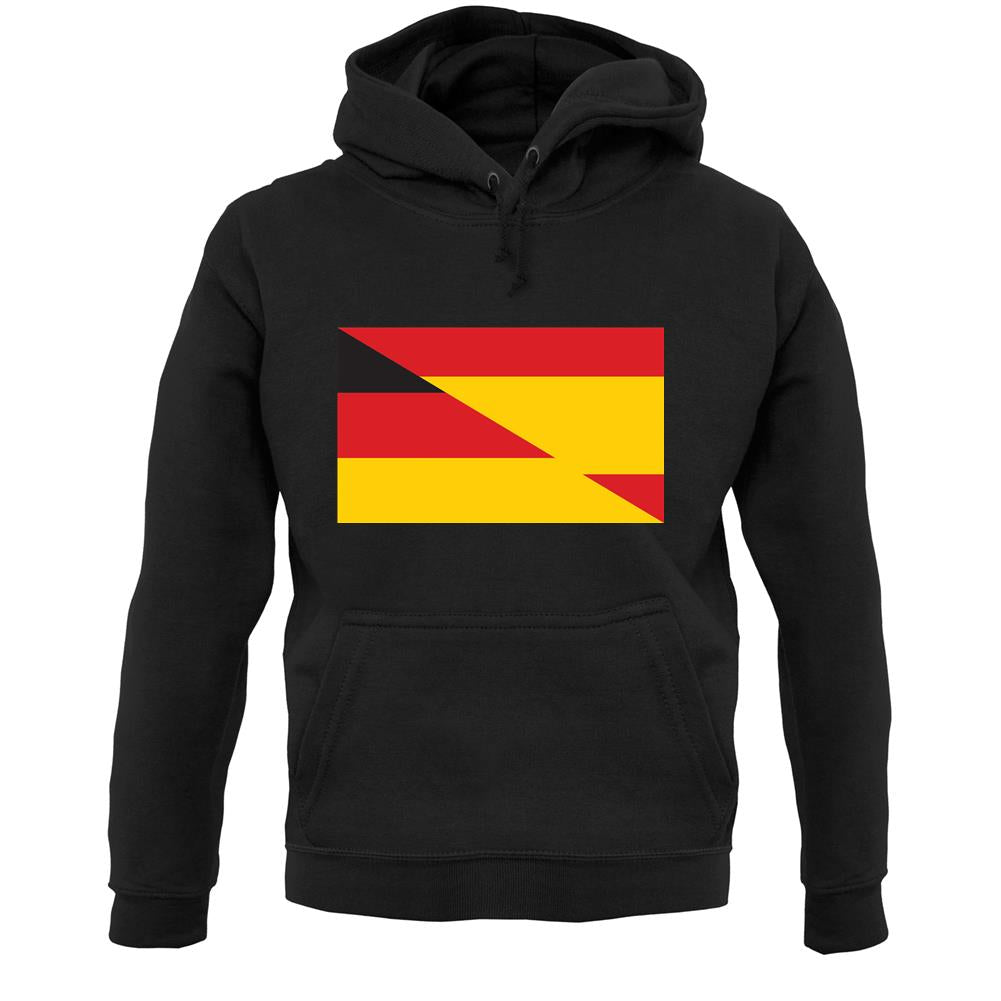Half German Half Spanish Flag Unisex Hoodie