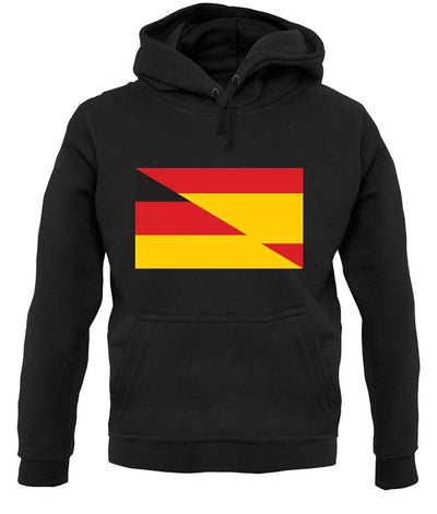 Half German Half Spanish Flag unisex hoodie