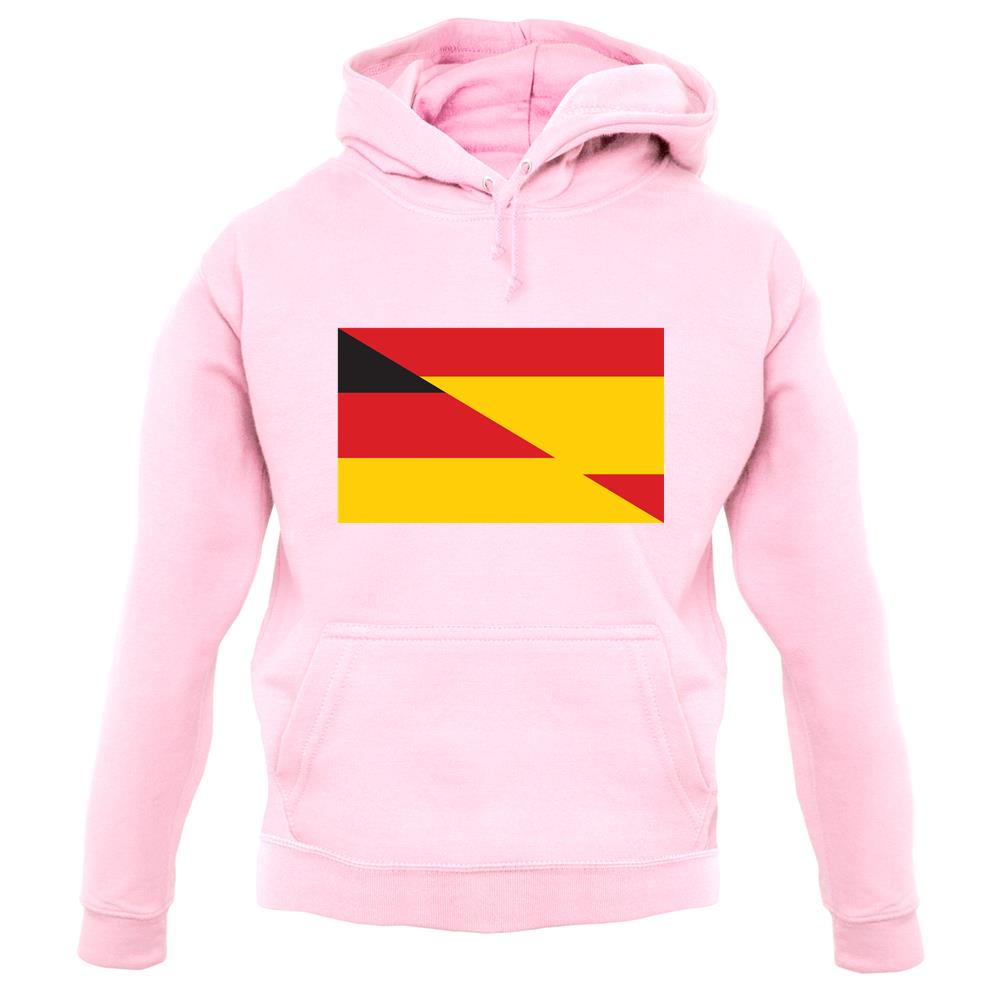 Half German Half Spanish Flag unisex hoodie