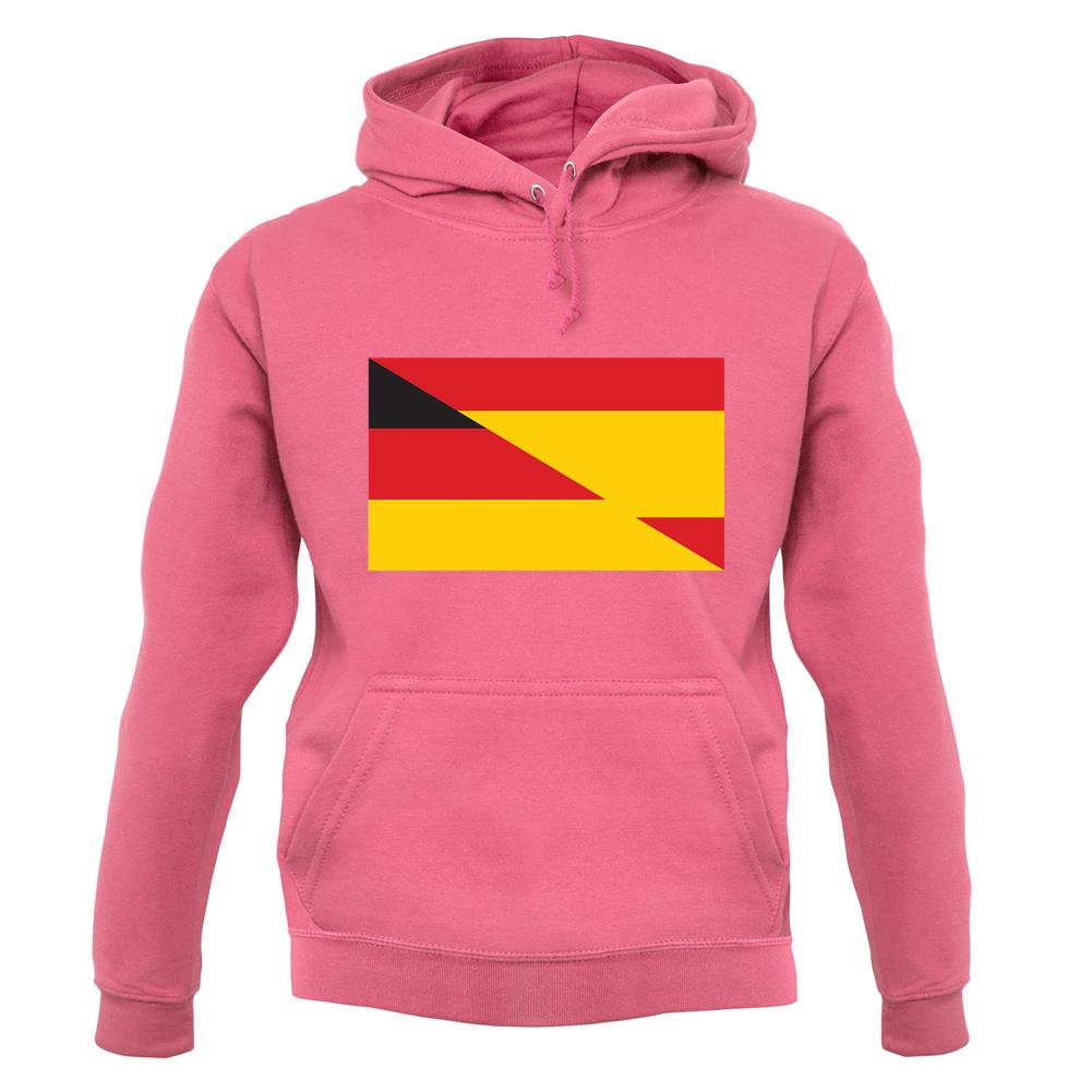 Half German Half Spanish Flag unisex hoodie
