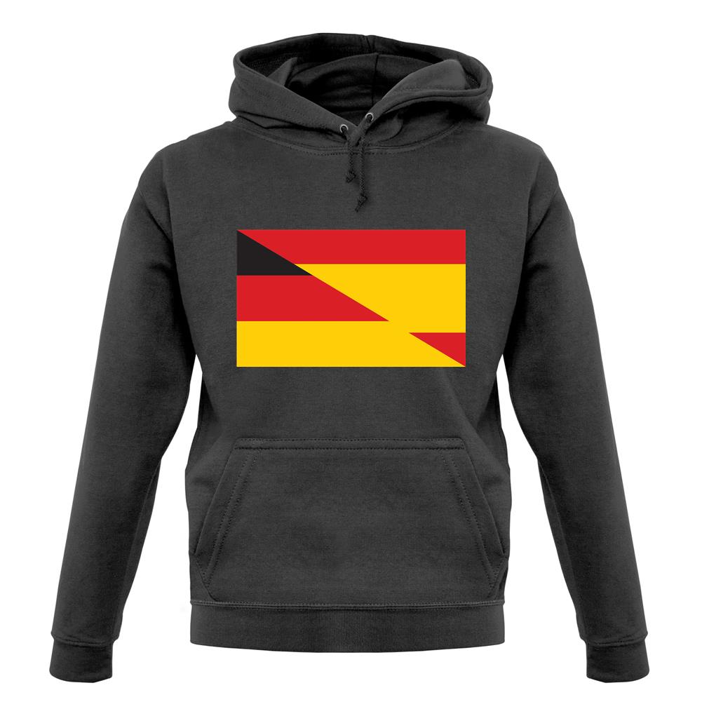 Half German Half Spanish Flag unisex hoodie