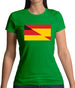 Half German Half Spanish Flag Womens T-Shirt