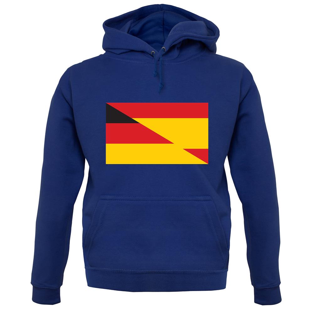 Half German Half Spanish Flag unisex hoodie