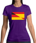 Half German Half Spanish Flag Womens T-Shirt