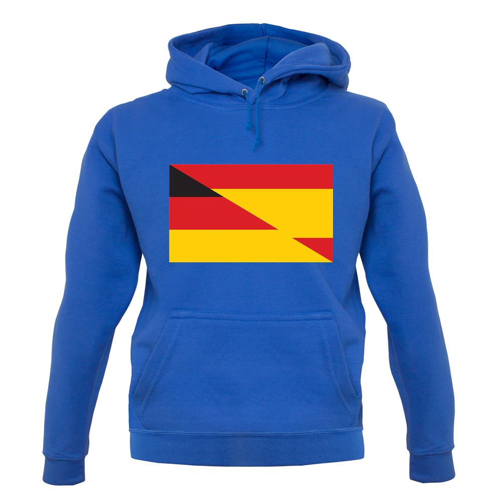 Half German Half Spanish Flag unisex hoodie