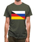 Half German Half Russian Flag Mens T-Shirt